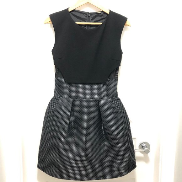 Maje Dresses & Skirts - ✨HOST PICK✨ *BRAND NEW* Maje Rydaf Mixed Media Sleeveless Dress - Size 1